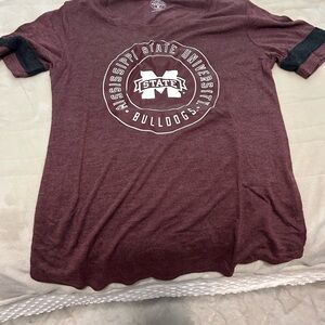 Mississippi State University Bulldogs Maroon T-Shirt